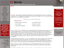 Tablet Screenshot of pcquilter.com